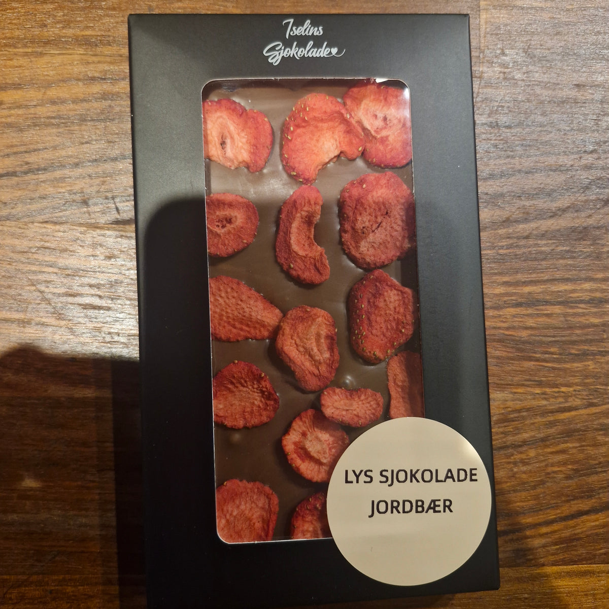 Lys sjokolade - Jordbær