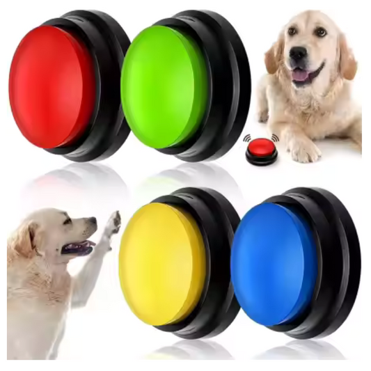 Innspillbare knapper til hund | 4-pakning