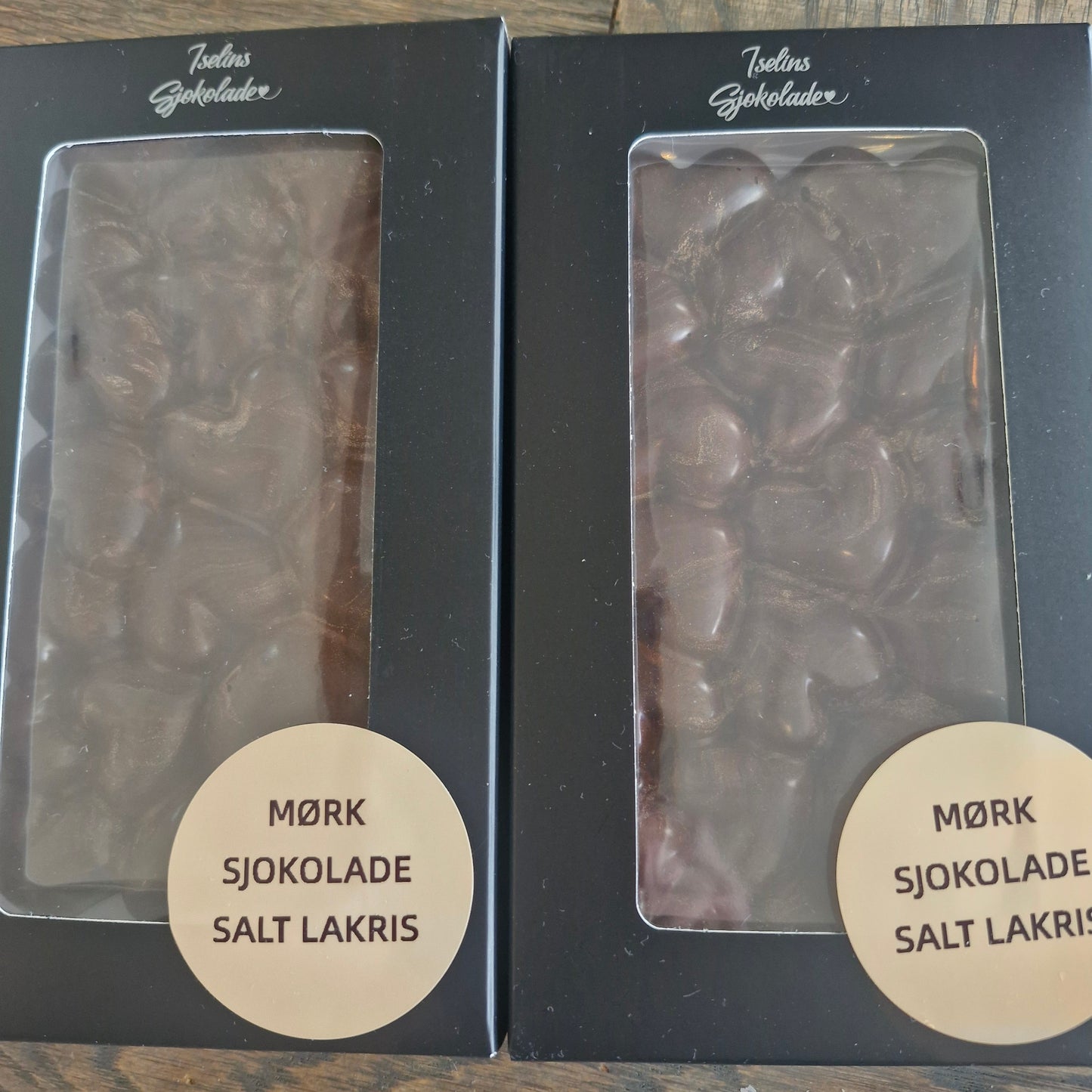 Mørk sjokolade-salt lakris