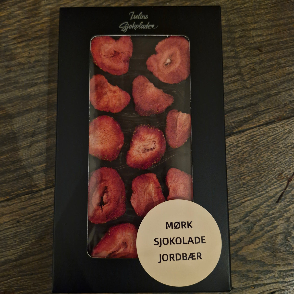 Mørk sjokolade jordbær